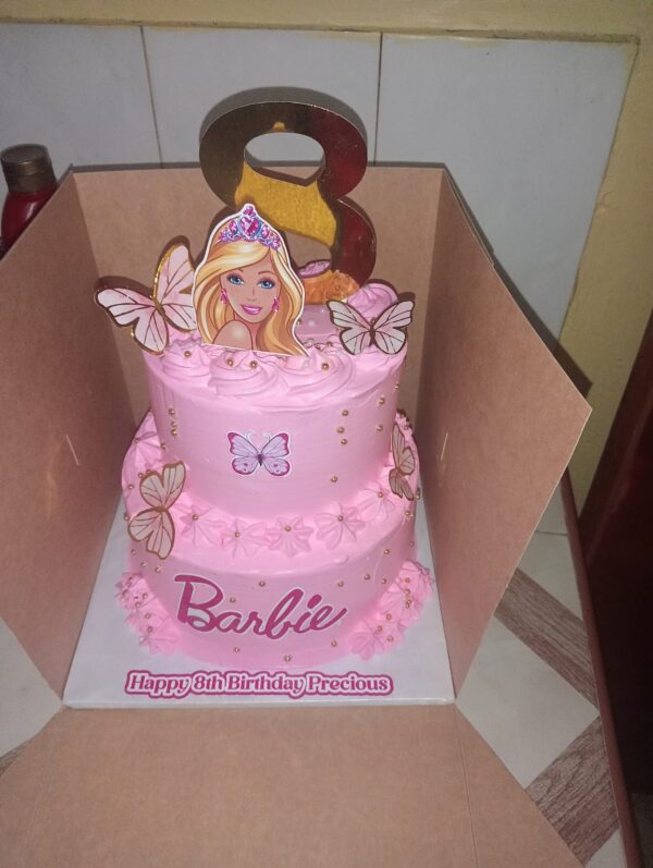 Pink Barbie Birthday Cake in Nakuru (2)