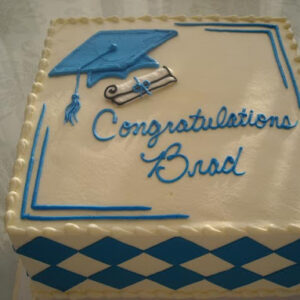 Square Graduation Cake in Kenya